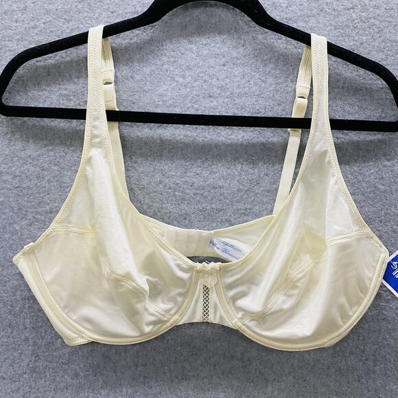 Willow Blossom Bra Womens 38D Ivory Front Closure Underwire Unlined Straps - Picture 1 of 5